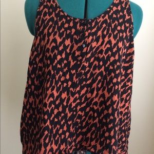 Animal Print Racer Back Tank, H&M Size 12